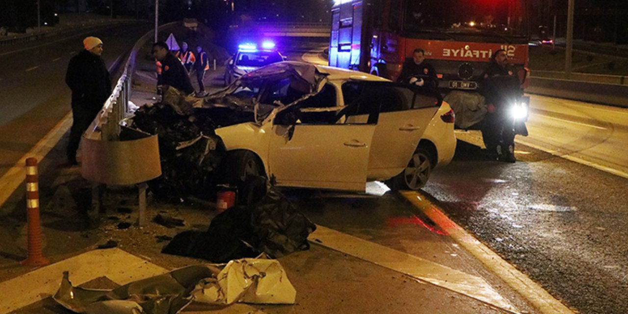 Adana’da otoyolda feci kaza: Sürücü hayatını kaybetti