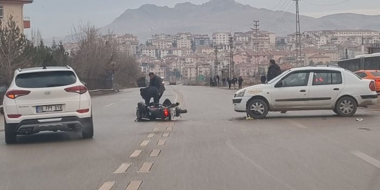 Mamak’ta trafik kazası: Motosiklet sürücüsü yaralandı