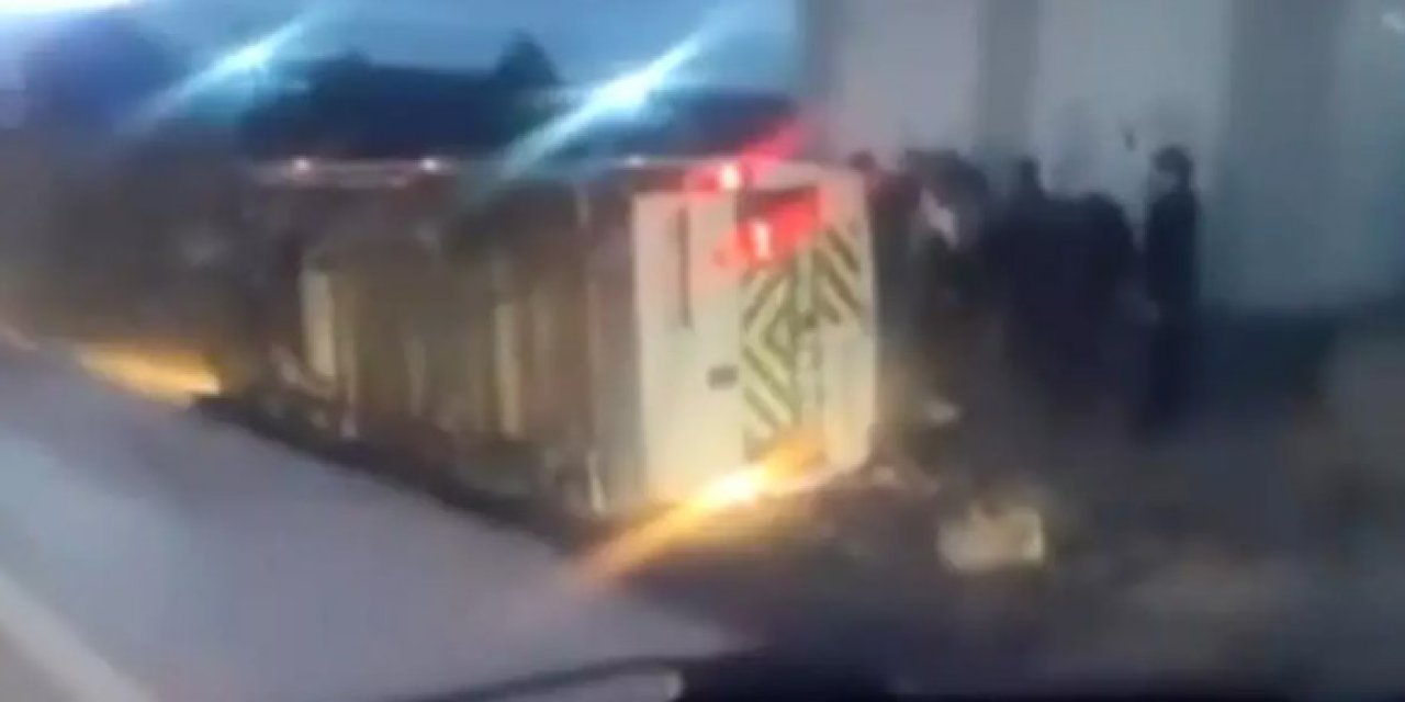 Ankara’da Servis Aracı Devrildi: 7 Kişi Yaralandı