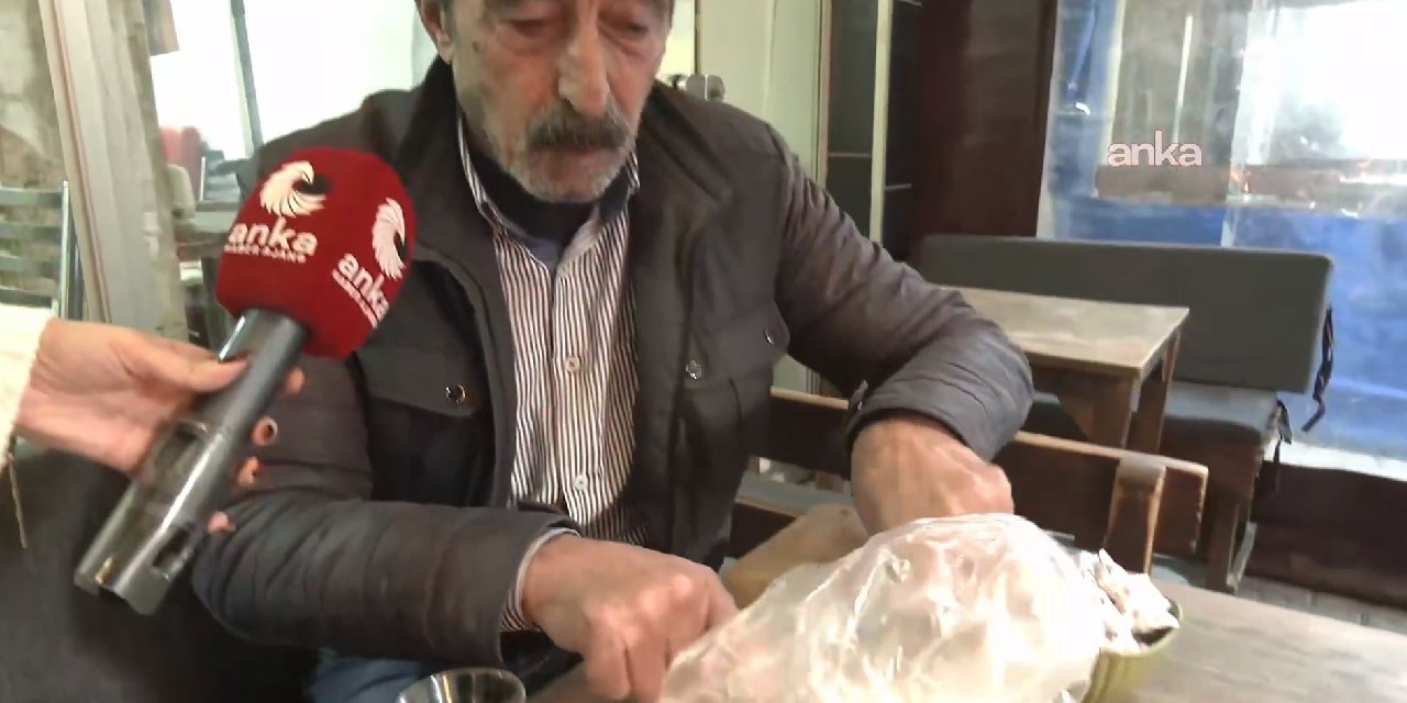 Emekli vatandaşın “İçimden ağlamak geliyor” sözleriyle gösterdiği yemeği gündem oldu