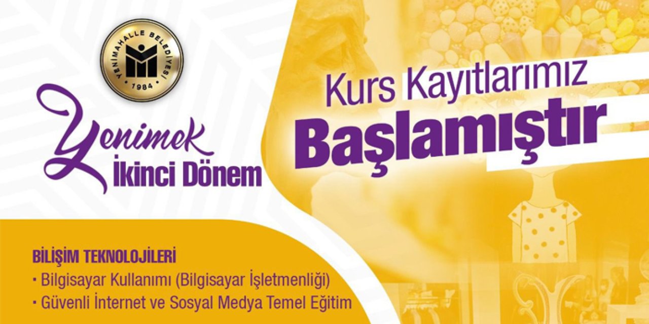 Başkan Yaşar paylaştı: YENİMEK’te ikinci dönem kayıt süreci başladı