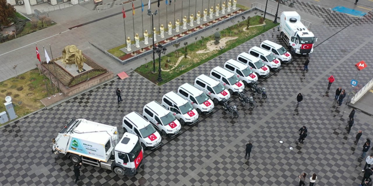 Keçiören Belediyesi araç filosunu büyüttü: 15 yeni hizmet aracı göreve hazır