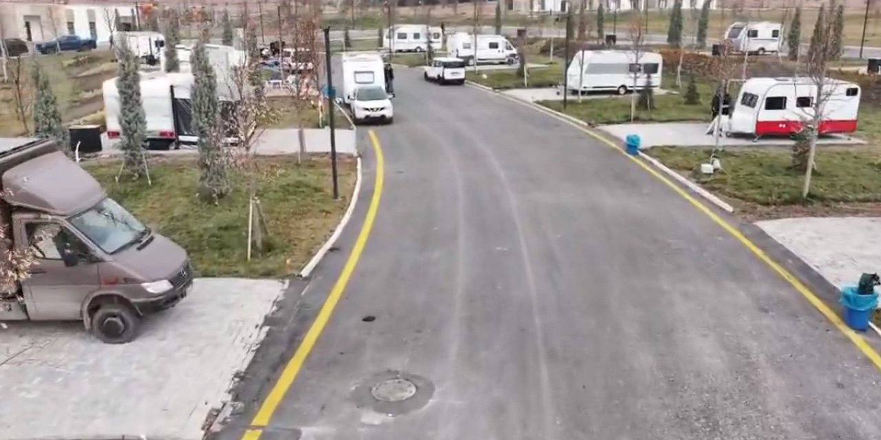 Ankara Büyükşehir Ata Çiftliği’ne karavan kamp alanı kurdu
