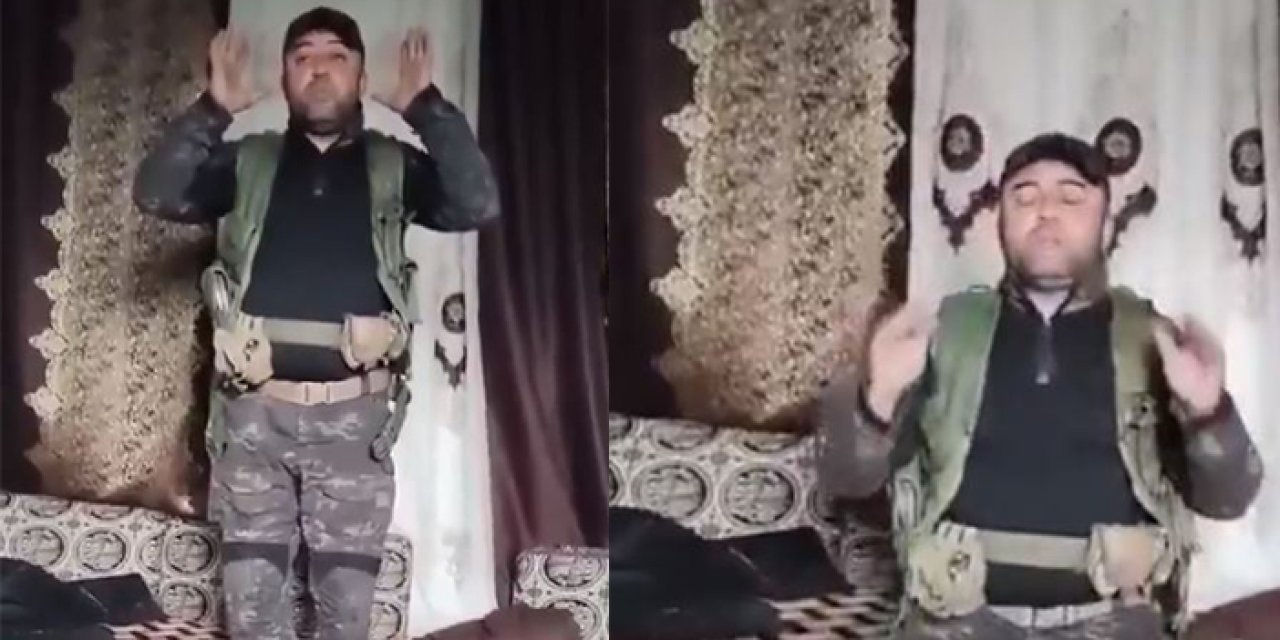 PKK’lılar uydurdukları “Kürt” namazıyla terör elebaşlarına secde etti