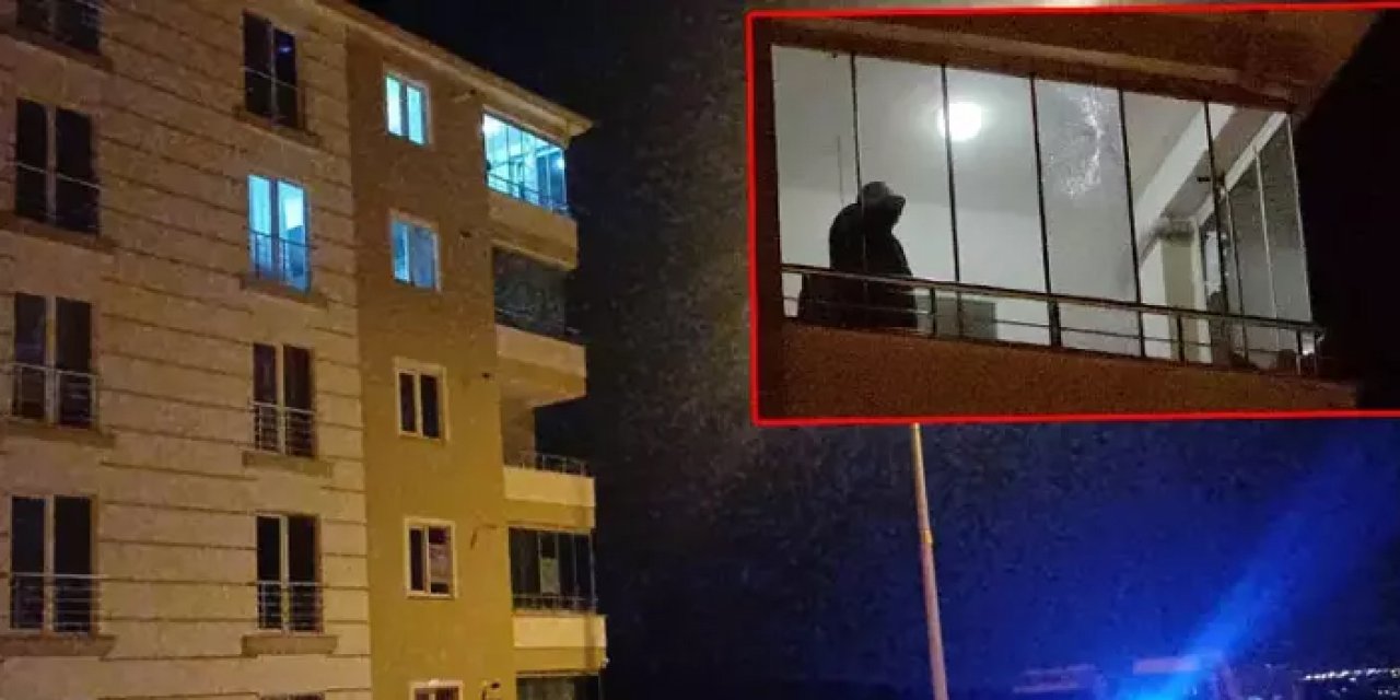 Çorum’da 5’inci kattaki daireye yorgun mermi isabet etti