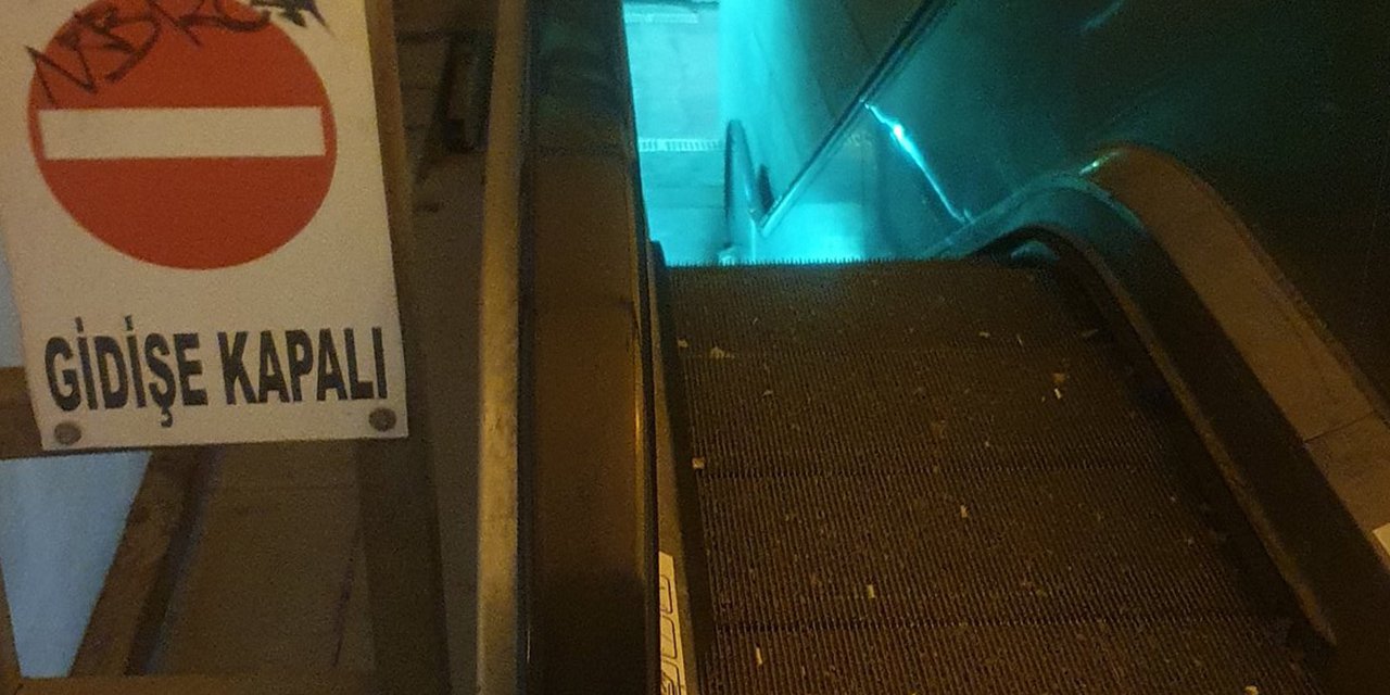 İvedik Metrodaki yürümeyen merdivenin sorunu belli oldu