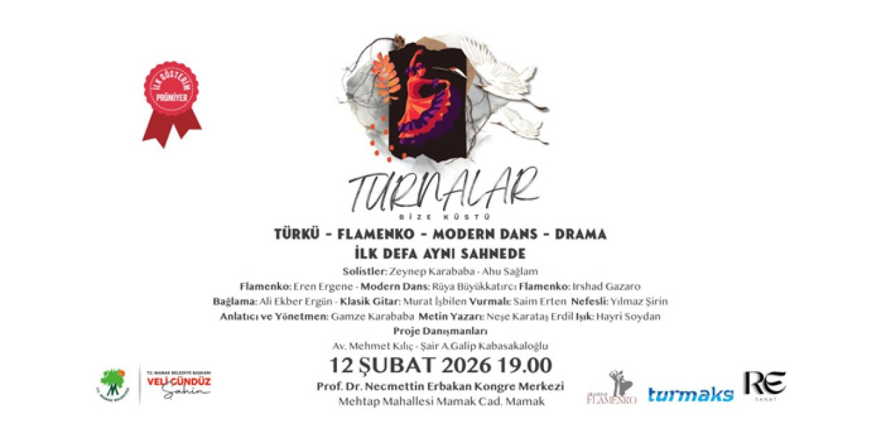 Turnalar sahnede: Türkü, flamenko ve modern dans buluşuyor