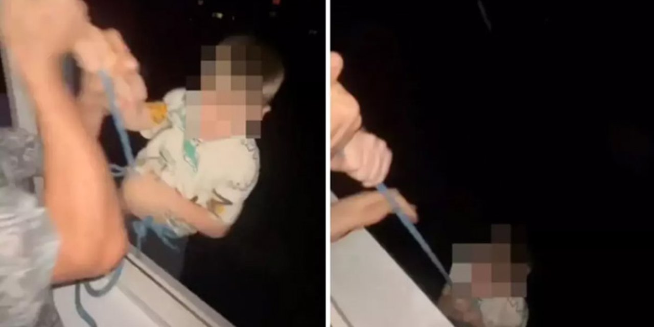 Alkollü Baba Dehşeti: Çocuğunu İple Pencereden Aşağı Sarkıttı