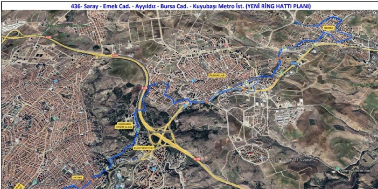 Ankara’da 436 nolu metro ring hattı hizmete açılıyor
