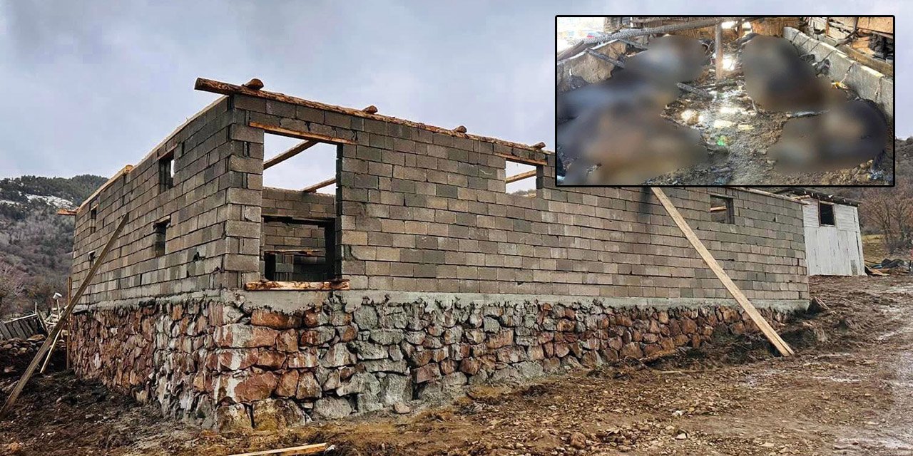 Başkan sözünü tuttu: Yangınla sarsılan vatandaşa yeni ahır yapılıyor