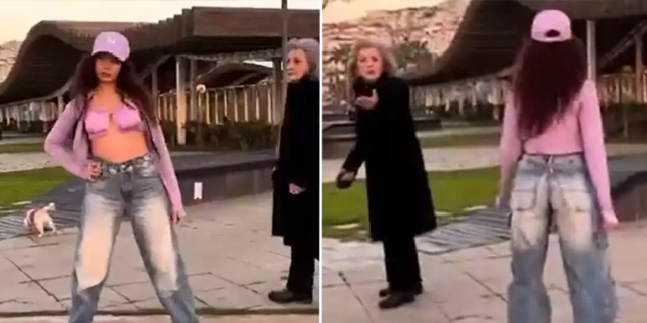 İzmir Kordon’da dans eden genç kadına sert tepki