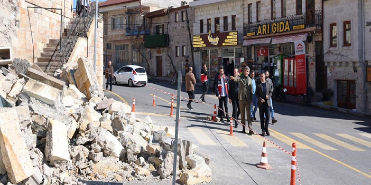Nevşehir’de Tarihi Camide Duvar Çöktü