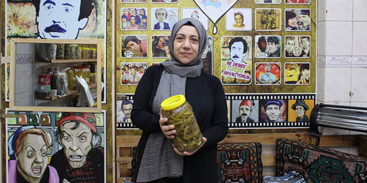 Evde başladı, ilçenin tek kadın turşucusu oldu: Geleneksel tariflerle zirveye çıktı