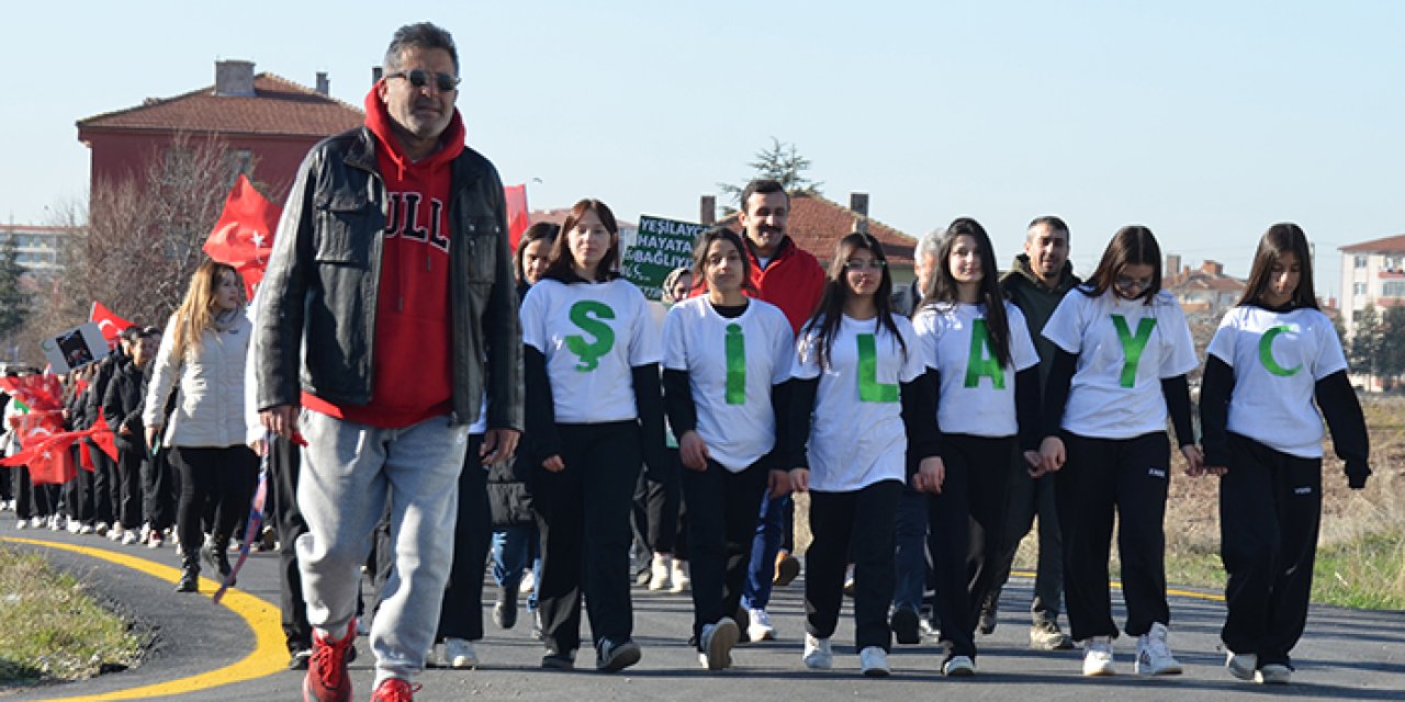 Kahramankazan’da 300 öğrenci bağımlılığa karşı yürüdü