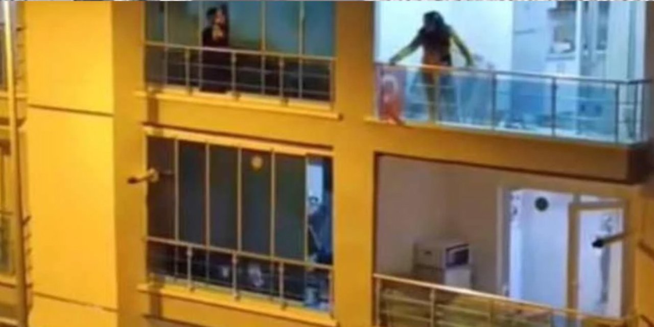 Ankara Keçiören'de cinnet geçiren kadın eşyaları sokağa fırlattı