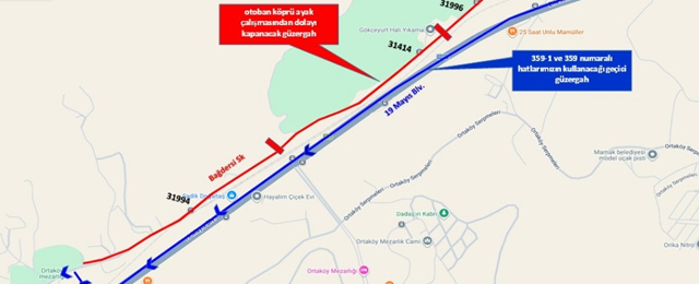 Mamak’ta otoban çalışması ulaşımı değiştirdi: 4 durak geçici olarak devre dışı