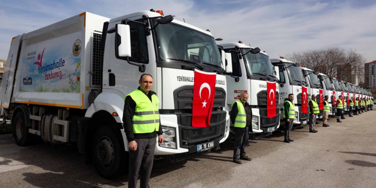 Yenimahalle Belediyesi filosunu büyüttü: 83 yeni araç hizmete girdi
