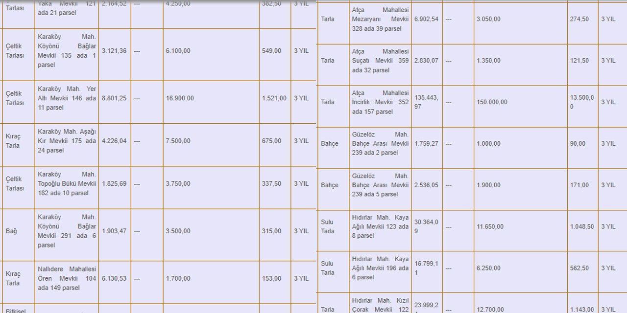 Nallıhan’da uygun fiyata taşınmaz: Aylığı 450 TL’den başlıyor