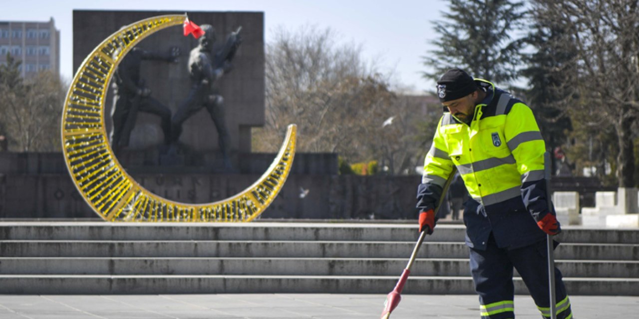 Başkentte bayram hazırlığı: Ankara’da temizlik çalışmaları hız kazandı