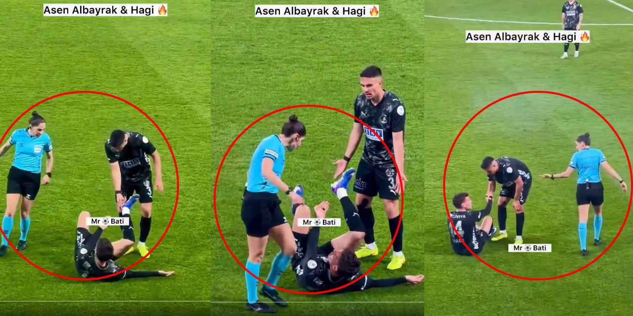 Kadın hakemin Hagi’ye hareketi olay oldu