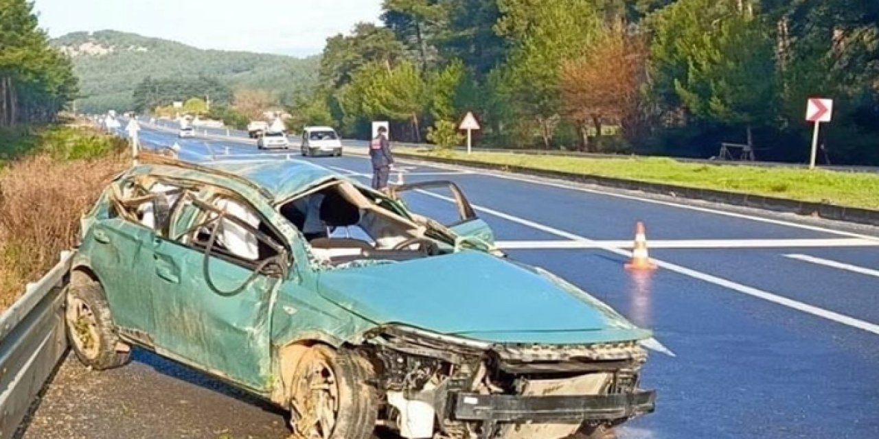 Muğla'da bariyere çarpan otomobildeki 1 kişi öldü