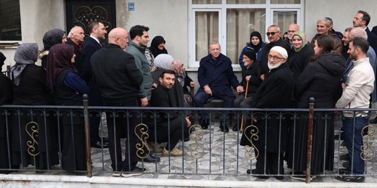 Recep Tayyip Erdoğan, bayram coşkusunu komşularıyla yaşadı