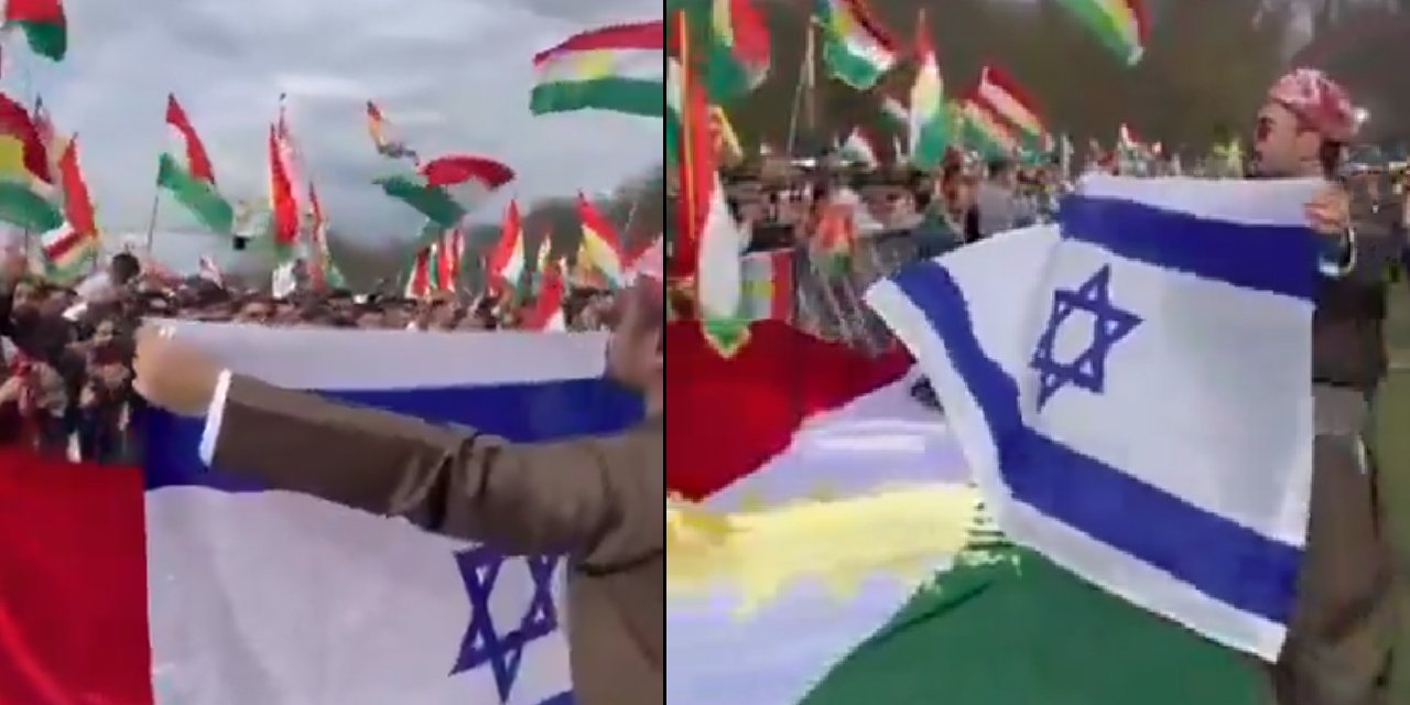 Nevruz kutlamasında İsrail bayrağı açıldı, PKK propagandası yapıldı