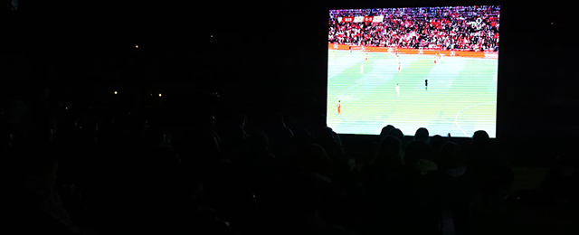 Ankara’da dev ekranda milli maç heyecanı