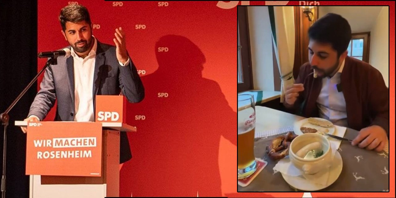 Almanya’da belediye başkanı seçilen Abuzer Erdoğan’dan domuz eti ve bira reklamı