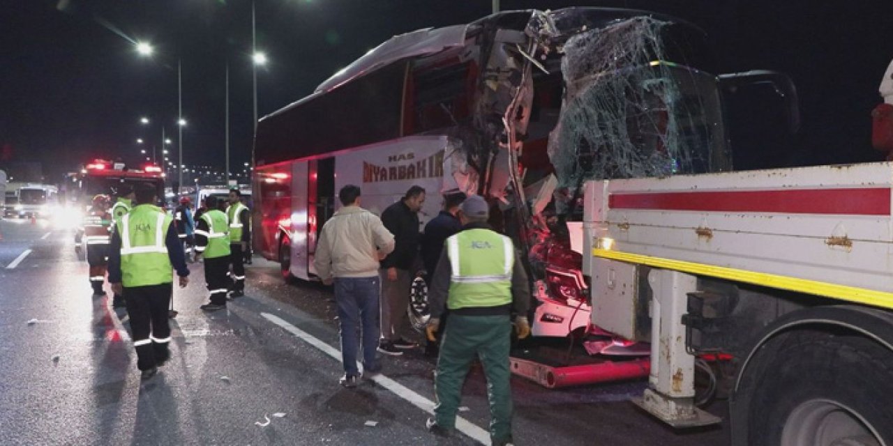 Kuzey Marmara Otoyolu'nda otobüs kazası: 10 yaralı!