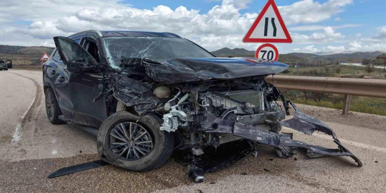 Kırıkkale Ankara yolunda zincirleme trafik kazası: 7 yaralı