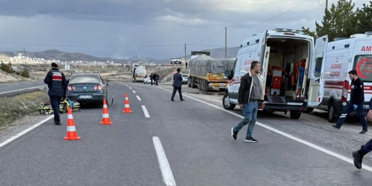 Nevşehir'de katliam gibi kaza: 1 ölü, 2 yaralı