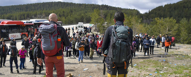 Ankara’da Şahinler Tabiat Parkı’nda ücretsiz doğa yürüyüşü düzenlendi