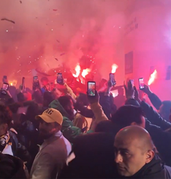 Ankaragücü’ne havalimanında coşkulu karşılama: Taraftar takımla buluştu