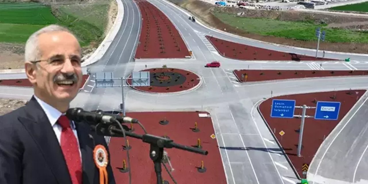 Çorum-Laçin Yolu ve Kırkdilim Tünelleri yarın açılacak