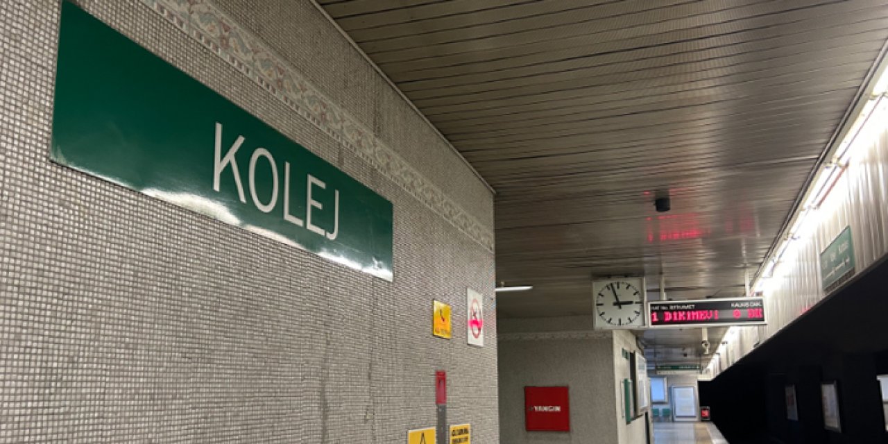 Ankaray’da Kolej İstasyonu geçici olarak kapatıldı