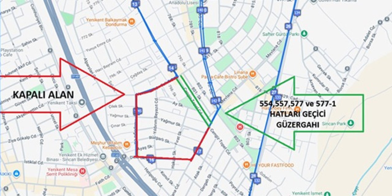 Yenikent’te otobüs güzergâhları yenilendi: Asfalt çalışmaları seferleri etkiledi