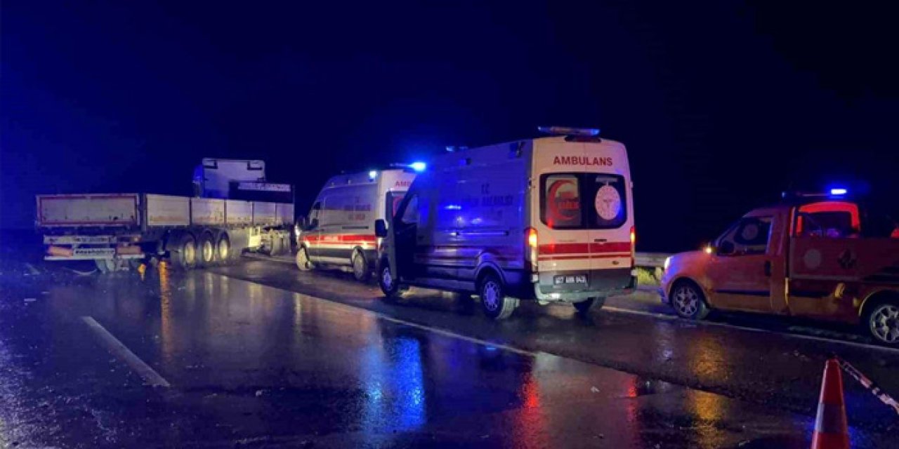 Nurdağı yolunda feci kaza: 1 ölü, 1 ağır yaralı