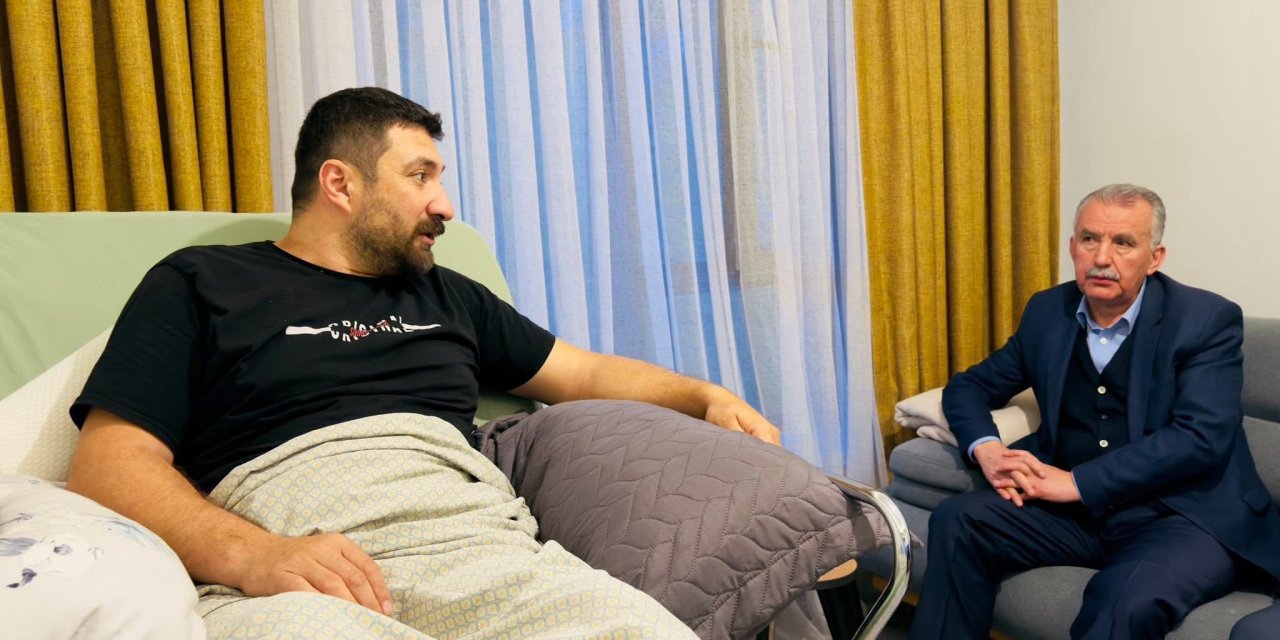 Çamlıdere Belediye Başkanı’ndan hasta esnafa geçmiş olsun ziyareti