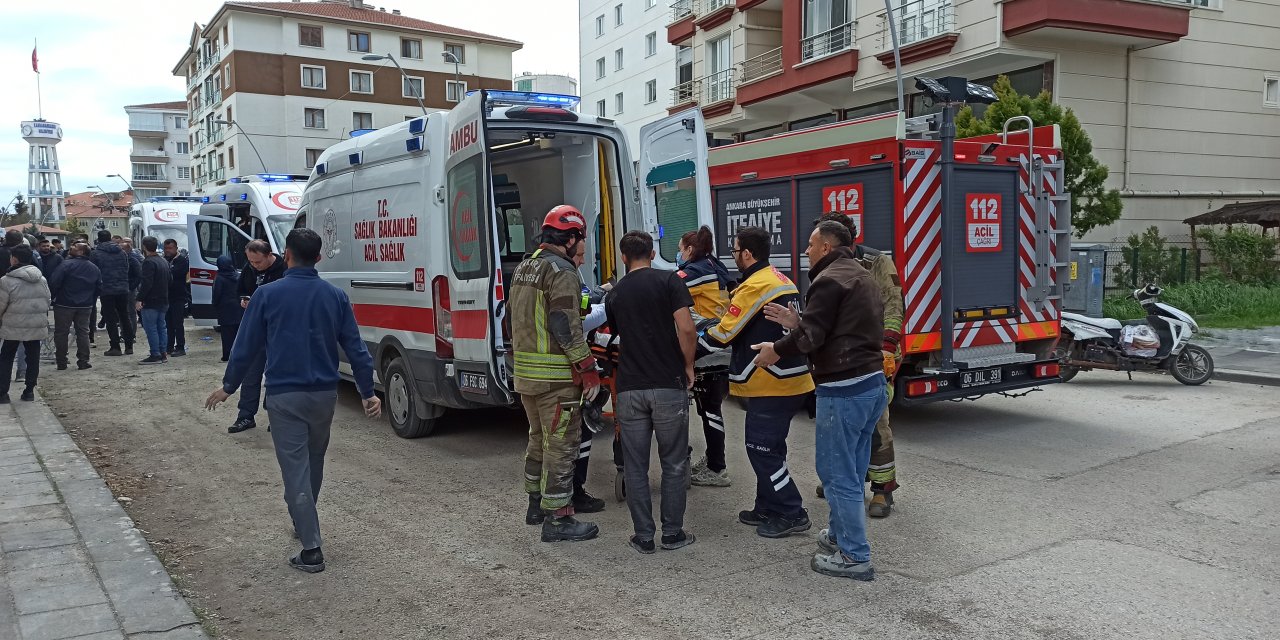 Kahramankazan’da iskele çöktü: 3 işçi yaralandı