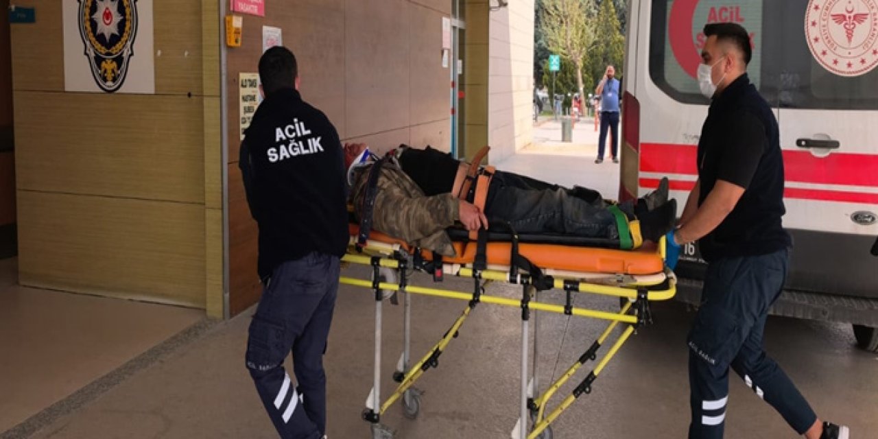 Bursa'da trafik kazası: Motosiklet sürücüsü ağır yaralı