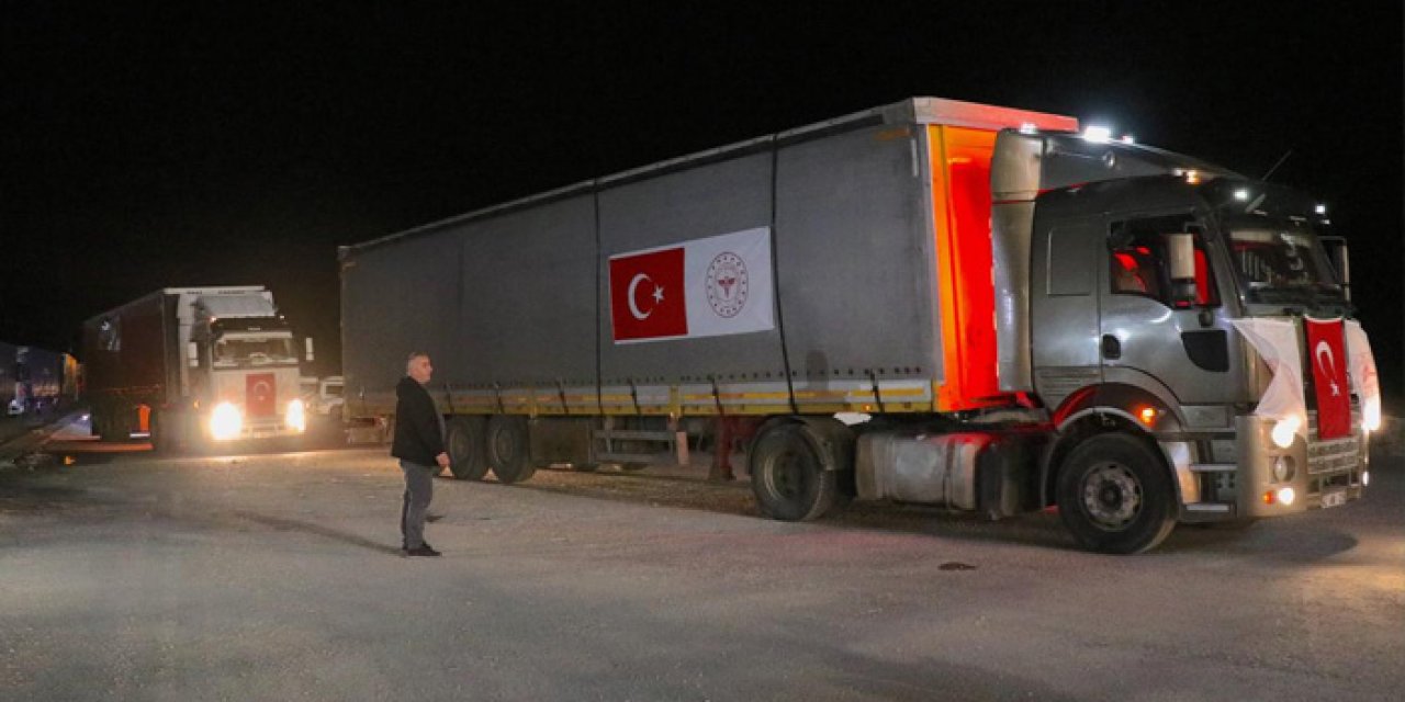 Türkiye'den İran'a 6 tırlık tıbbi destek yola çıkıyor