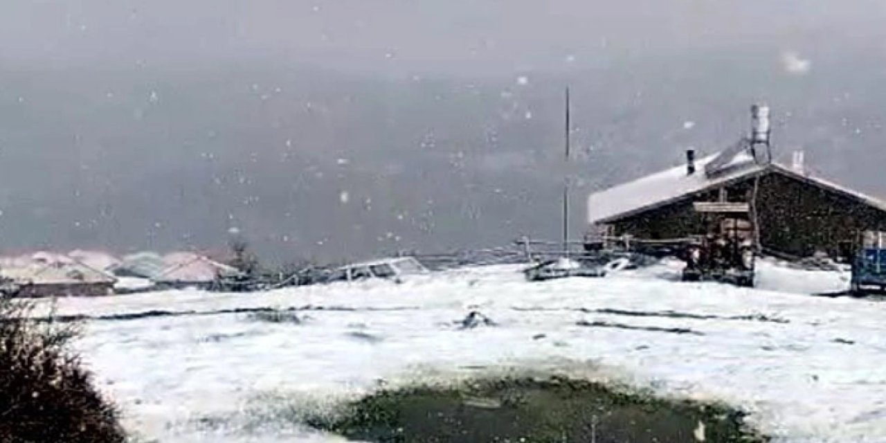 Mayıs ayında başkentin yüksek kesimlerine kar yağdı