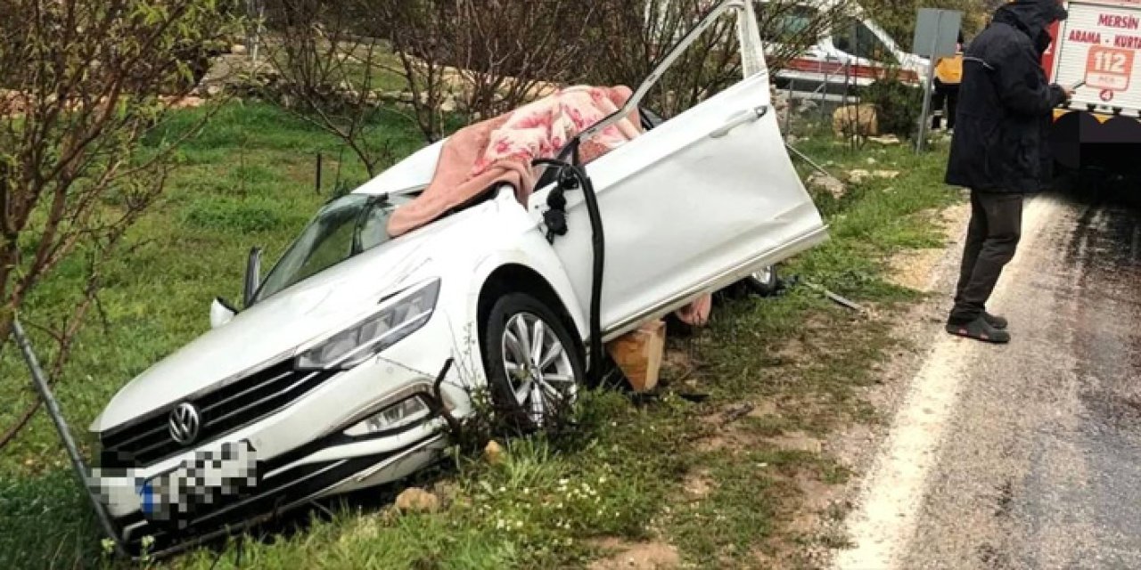 Mersin'de trafik kazası: 1 ölü, 2 yaralı