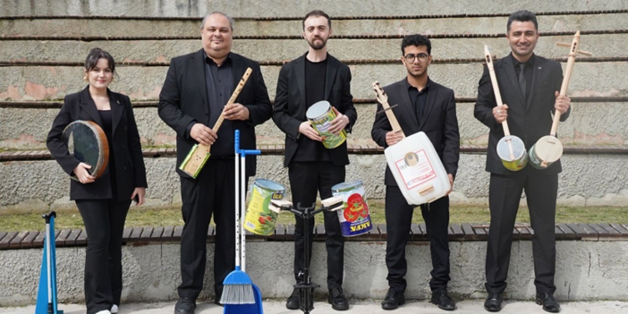 Kızılcahamam’da geri dönüşümden sanata: “Sıfır atık orkestrası” sahne aldı