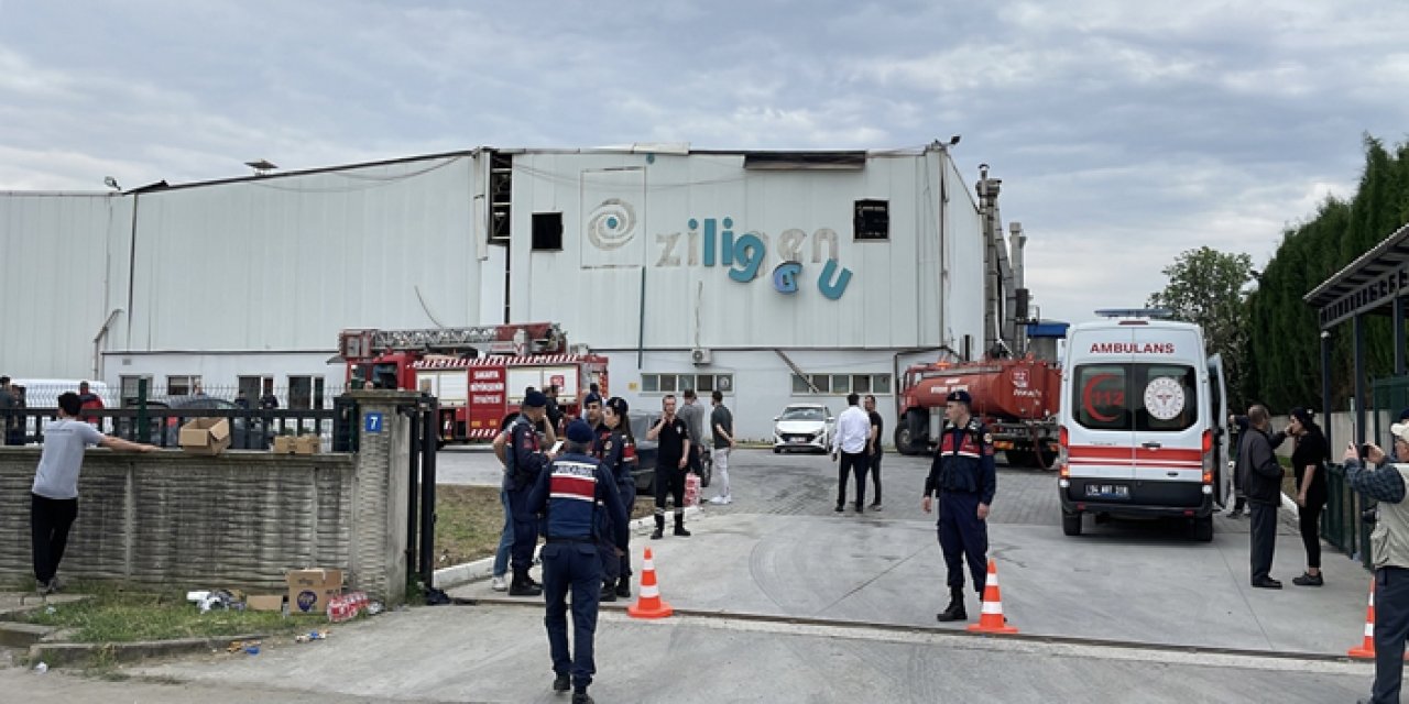 Fabrikada önce patlama sonra yangın; 1'i ağır, 8 yaralı