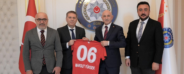 Gençlerbirliği yönetimi Ankara Emniyeti’ni ziyaret etti