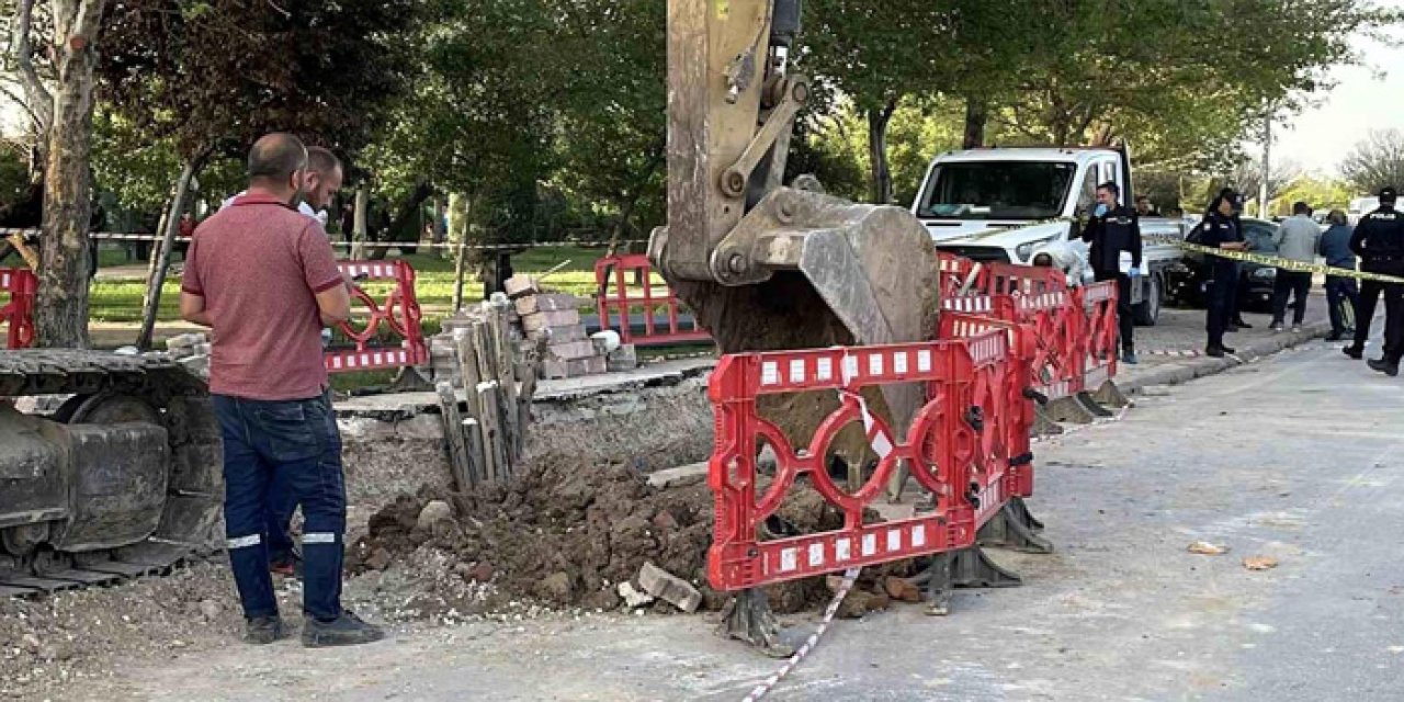 Konya'da işçilerin çalıştığı alanda zemin çöktü: 2 yaralı