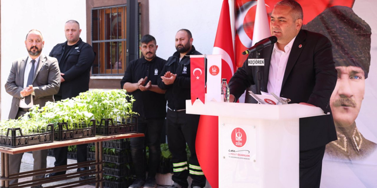 Keçiören’de çiftçilere ücretsiz fide desteği dağıtıldı
