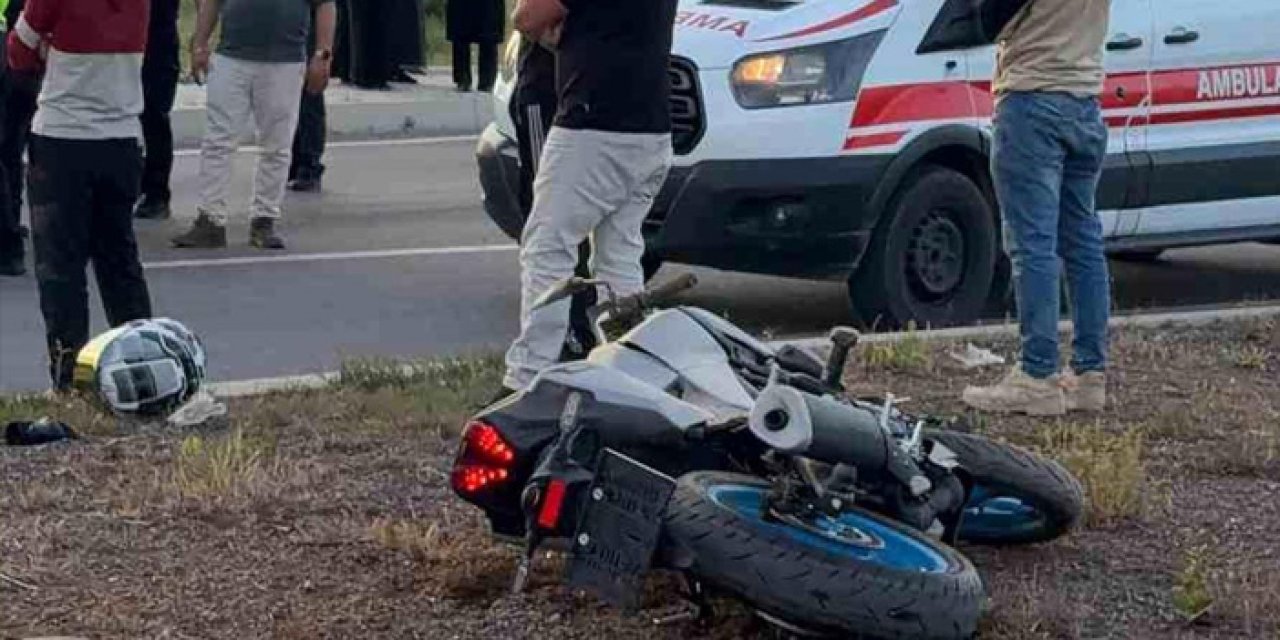 Konya'da korkutan kaza: Motosikletli kadın sürücü ağır yaralı